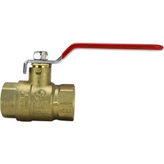 밀턴 1094-12 34인치 FNPT 풀 포트 황동 볼 밸브, 3/4" NPT x female