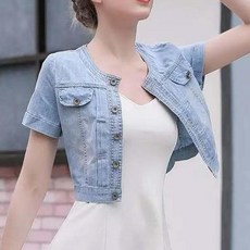 데님 청자켓 볼레로