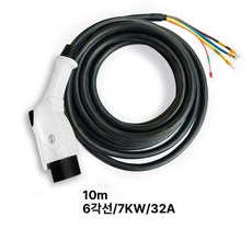 전기차 충전기 연장 커넥터 32A 차량용 코드 케이블포함 케이블, 10m, 1개