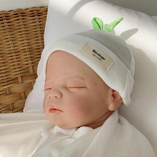 리코타입 새싹 모자 - 신생아 딸국질 모자