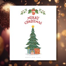 108 STUDIO 2026 새해 신년 병오년 설날 현수막, HC-02-christmas, 1개