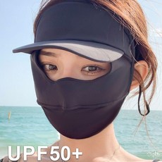 골프 마스크 썬캡 일체형 햇빛가리개 얼굴 전체 풀커버 자외선 차단 쿨원단