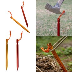 우주마켓 텐트핀 텐트고정팩, 레드