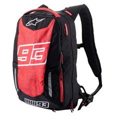 Alpinestars MM93 JEREZ V2 限量騎士後背包，多功能收納，舒適透氣，夜間反光安全, 黑紅, 1個