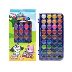 티티 물에잘녹는고체물감 36색 물감/수채화물감, 1세트