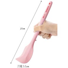 三箭牌 一體式不沾檯面刮刀 - 芙詩雅烘焙坊 耐熱矽膠奶油刮刀 (兩款兩色可選), 粉色, 1個