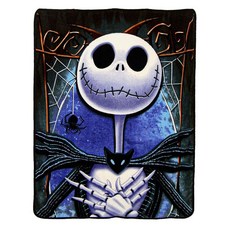 Disney 디즈니 크리스마스 악몽 \"Dark Creep\" 마이크로 라셸 담요 116.8x152.4cm(46x60인치) 멀티 컬러 174597 3583831859, 크립트 키퍼