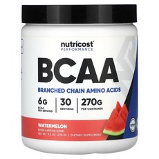 뉴트리코스트 Nutricost Performance BCAA Watermelon 9.5 oz 270 g, 270g, 1개