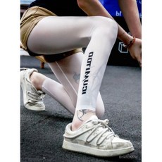 性感冰絲透視緊身健身瑜伽運動絲滑液體褲戶外露出裸感九分空姐褲-MONO單色主義