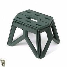 꿀이맘투 핸드 접이식 의자 그린 캠핑의자