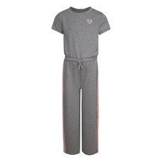 Hurley 여아용 반소매 점프수트 다크 그레이 헤더 스몰