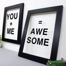 아트박스/꾸밈 pb150-유앤미어썸_투명액자, 상세설명 참조