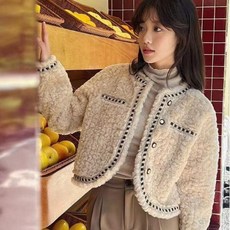 숏 간절기자켓 아우터 퍼자켓 여성 봄자켓 봄바람막이 밍크퍼자켓 퍼 밍크 자켓 뽀글이자켓 간절기