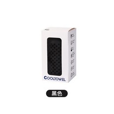 COOLTOWEL 最新款冰絲涼感巾 90 x 30cm 運動涼感巾, 速乾毛巾-黑色, 1個