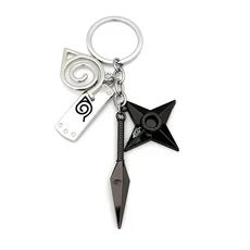 40가지 스타일 나루토 키체인 장난감 샤오 조직 레드 클라우드 펜던트 쿠나이 수리검 코노하 닌자 백팩 생, 17 3
