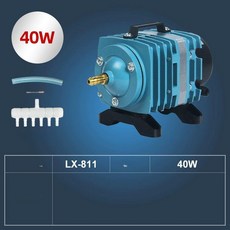 기포기 양식장 산소 발생기 펌프 낚시터 고출력 연못 통 충전식 수족관 에어 어항 30W + 12m호스 버블스톤6개, 1개