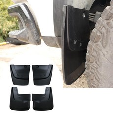 SIYUE Mud Flaps 스플래시 가드 쉐보레 실버라도 ZR2 2023-2025와 호환 드릴링 없는 머드 가드 진흙/파편으로부터 내구성 있는 보호 확장된 커버리지 휠, SIYUE Mud Flaps 스플래시 가드, 쉐보레 실
