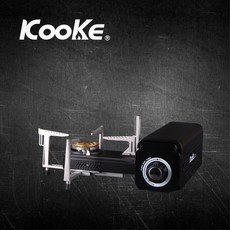 Kooke 酷客 S-1 卡式瓦斯爐 便攜火爐 愛露愛玩, 卡式爐-酷炫黑, 1個