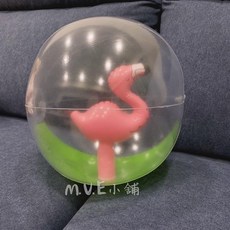 MVE小舖 3D立體海灘球，兒童戲水玩具，安全無毒材質，夏日海灘必備, 1個, 朦朧美火烈鳥, 35cm