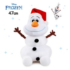 디즈니 겨울왕국 엘사 안나 산타 올라프 대형 눈사람 인형 캐릭터인형, 산타울라프47cm, 1개