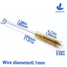 스테인레스 철사 파이프 구리 도구 보어 와이어 트위스트 제거 액세서리 튜브 라인 청소 하우스 브러시 수동, 1개