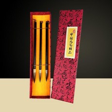 灰尾毛筆專業級書法套裝大中小灰毫毛筆紫毫毛筆 副廠商品, 1個, 古韻灰尾大中小3支, 帶筆盒+筆帽