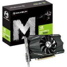 맥스선 GEFORCE GT 1030 4GB GDDR4 비디오 그래픽 카드 GPU 미니 ITX 디자인 HDMI DVI-D 싱글 팬 쿨링 시스템, 맥썬 지포스 GT 1030 4GB GDDR4 그래픽 카