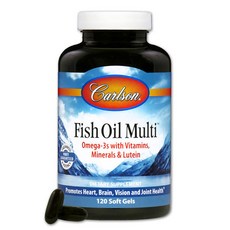 Carlson 複合魚油膠囊, 1罐, 120顆, 1罐