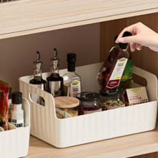 리빙리 조미료 칸막이정리함, 2개, 화이트