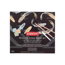 DERWENT 金屬混合媒介套裝，多種媒材組合，閃耀金屬色澤，藝術創作首選, 1個