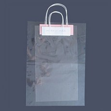 투명비닐쇼핑백 꽃포장가방 소 10개cu, 본상품선택