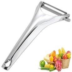 ANMIOU 야채 필러 과일 사과 감자 당근 채소 스테인리스 스틸 필러 인체 공학적 손잡이 및 회전 Y자형 블레이드 튼튼하고 튼튼한 주방 도구 식기세척기 사용 가능, 실버