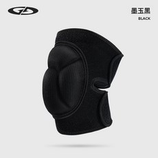 戶外運動跑步護膝摩托車騎行護具登山加厚輪滑舞蹈健身防撞護膝套, 1個, HX44;黑色