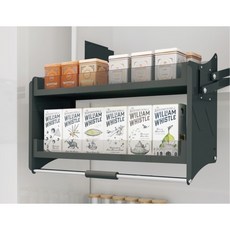 Unihopper 玻璃緩降昇降櫃 60CM 廚房櫥櫃收納