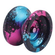 Aresyoyo AO1 새로운 나비 금속 합금 알루미늄 Yoyo Professional 10 Ball KK 고속 yo yo classic 장난감 4, 블랙 핑크 블루