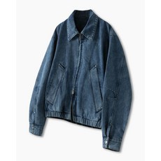 DIMITRI BLACK 2WAY 크롭 데님 블루종 자켓 h+_라이트 인디고 403599