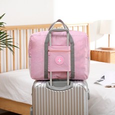 旅行袋 行李袋 折疊旅行袋 手提包 大容量 防水, 1個, 旅行袋 粉色