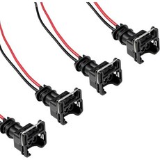 8개 연료 분사기 커넥터 EV1 OBD1 타입 플러그 와이어 하니스 피그테일 배선 로움 플러그인 어댑터 소켓18 AWG 연장 포함 자동차 액세서리, 4 PCS