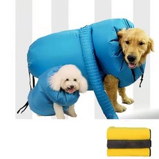 寵物烘乾袋 狗狗吹毛神器 大型犬專用 速乾烘乾機, 1個, 雙倍吸水毛巾+烘幹袋,小型S碼 5-10斤