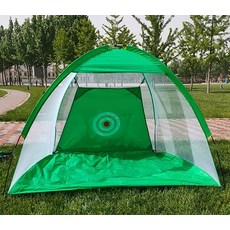 DPK 실내외 골프연습네트 3m 그린 골프연습텐트 골프연습용품