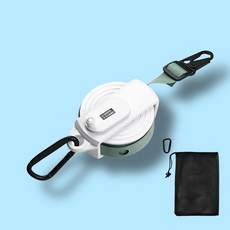 AVOA 캠핑빨래줄 옥상 실내 여행용 무타공 빨래줄, 1개, 1단, 화이트