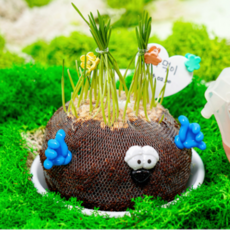 잔디인형 토피어리 만들기 원예치료 DIY 키트, 1개
