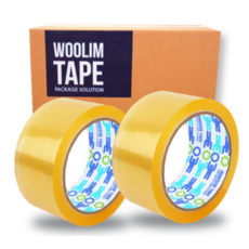 우림 박스테이프 투명 80M 택배 OPP 포장용 투명테이프 L50 더블경포장, 50개