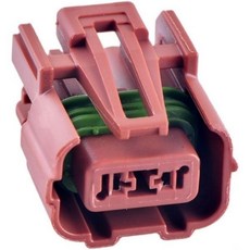 2핀 오토 커넥터 전면 범퍼 레이더 프로브 포그 램프 방향 지시등 정지등 plUG 15492200 13547918갈색, 1 세트 여성, 갈색