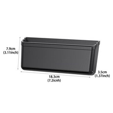 차량용 휴대폰 정리함 자동 접착 장착 동전 상자 계기판 센터 콘솔 문짝 엣지 트럭용 소형 아이템, 01 black