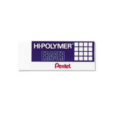 펜텔 Pentel 슈퍼 하이 폴리머 지우개 라지 비마모성 화이트 PENZEH10 182092, 1 Count (Pack of 1)