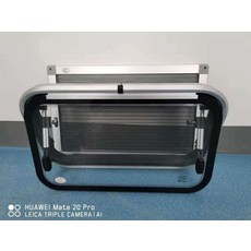 카라반 트레일러 창문 교체용 블라인드 글램핑 윈도우, 350X500 외삽 창 블랙 프레임, 1개