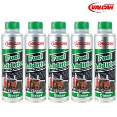 발칸 디젤/경유 자동차 연료첨가제 250ml /연비향상 출력증강 매연감소, 5개