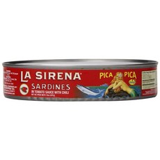 라 시레나 정어리 피카 피카 타원형 캔 15 oz La Sirena Sardines Pica Pica in Oval Can 15 oz, 15 Ounce (Pack of 1), 1개
