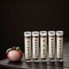 盤香爐 附贈香薰 適用於室內茶室擺件 便攜迷你香爐 檀香沉香鵝梨帳中香爐 附防火棉, 1個, 荔枝香爐+5罐香